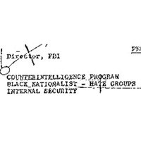 COINTELPRO report (first two pages)