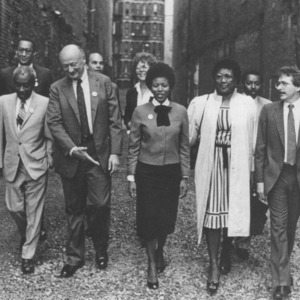 photo of Harlem CORE chairman Elaine Parker with NYC Mayor Ed Koch